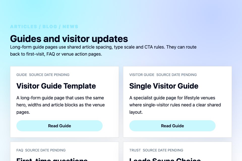 Articles / Blog / News Listing section preview